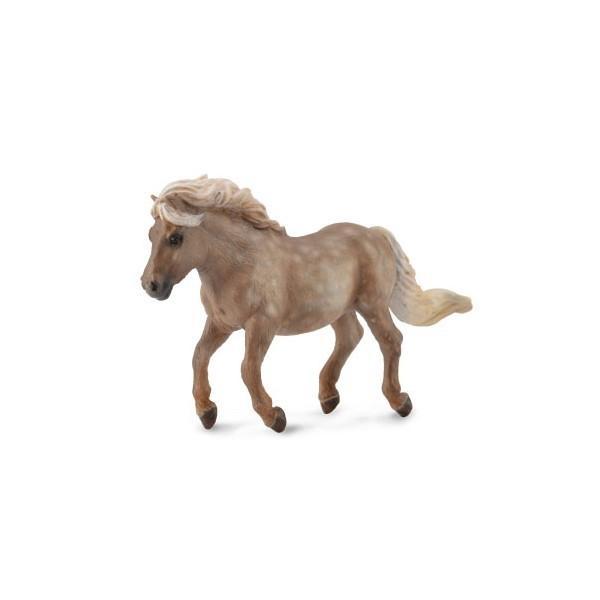 Ponei argintiu pestrit shetland m - animal figurina