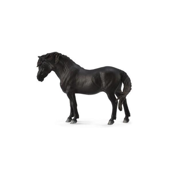 Ponei negru dartmoor l - animal figurina