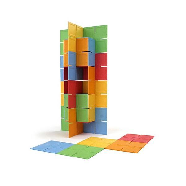 Joc de constructie patrate dado original - fat brain toys