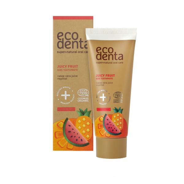 Pasta de Dinti Organica pentru Copii cu Suc de Fructe Ecodenta, 75ml