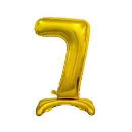 Balon folie decorativ 74 cm - cifra 7, auriu