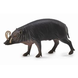 Porc sulawesi babirusa l - animal figurina