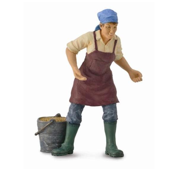 Femeie fermier - animal figurina