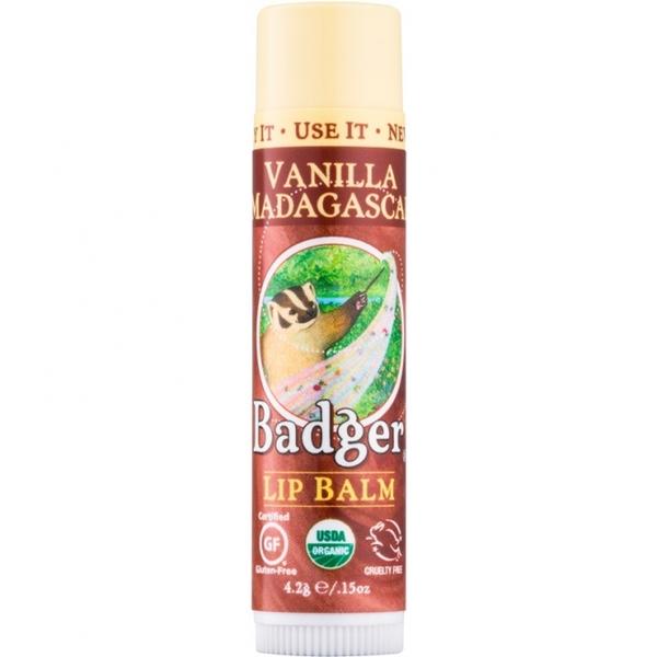 Balsam de Buze cu Vanilie de Madagascar Badger, 4,2 g