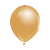 Set 10 baloane latex 30 cm - Auriu metalic - Tomvalk