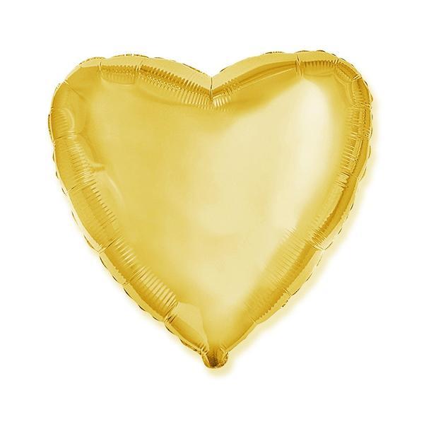 Balon folie 46 cm - Inima, auriu - Tomvalk