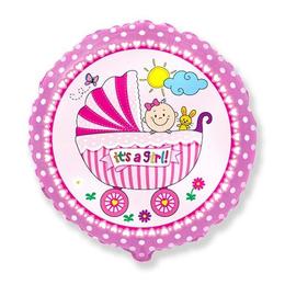 Balon folie 45 cm - carucior rotund - tomvalk