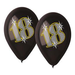 Set 5 baloane latex 30 cm - negre - tomvalk