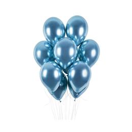 Set 100 baloane latex 30 cm - albastru metalic - tomvalk
