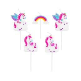 Set lumanari tort unicorn - tomvalk