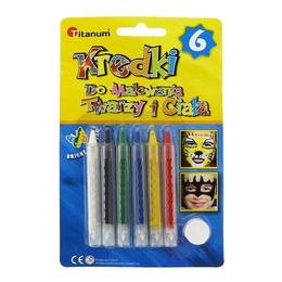 Set 6 creioane pictura pe fata - tomvalk