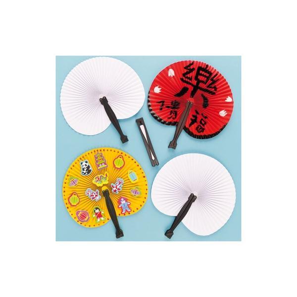 Evantai circular pentru decorat - set 6 buc - baker ross