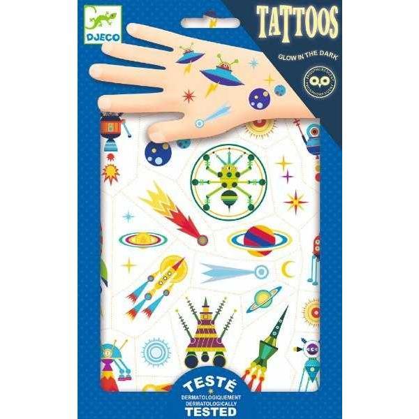 Tatuaje fluorescente, spatiu