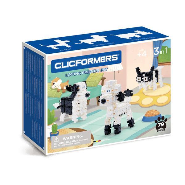 Set de construit clicformers-animale prietenoase, 79 piese