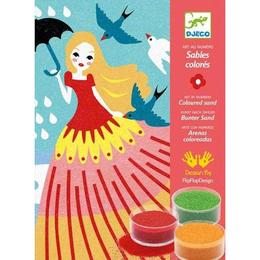 Nisip colorat fete in natura djeco