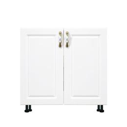 Masca pentru chiuveta cu 2 usi zebra, alba/mdf alb mat, fara blat, 80 x 82 x 50 cm