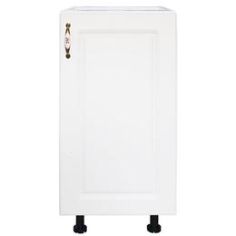 Corp inferior cu 1 usa zebra, alb/mdf alb mat, fara blat, 40 x 82 x 50 cm