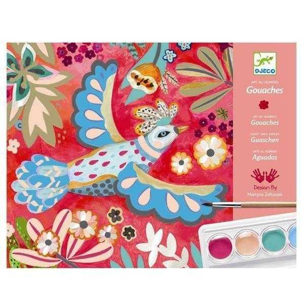 Set lucru manual si desen - melodii colorate djeco