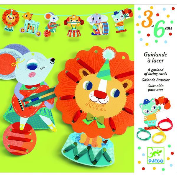 Set creativ ghirlanda cu animale djeco