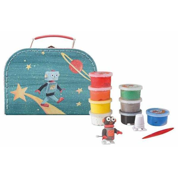 Set de modelaj cu plastilina, astro-robot