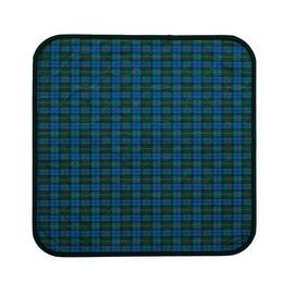 Perna protectie scaun suprima albastru-verde carouri 45 x 45 cm