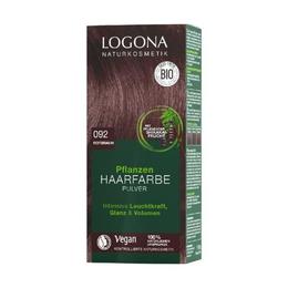 Vopsea de par 100 % naturala, 100g maro roscat, - nuanta 092 logona