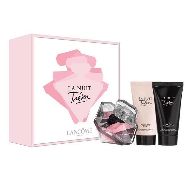 Set Cadou Lancome Tresor La Nuit, Femei, Apa de parfum 30 ml + Lotiune Corp 50 ml + Gel dus 50 ml imagine