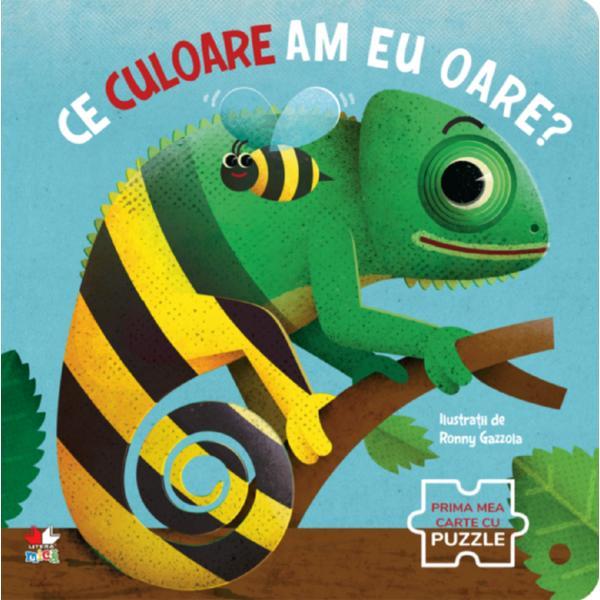 Ce culoare am eu oare? Prima mea carte cu puzzle, editura Litera