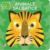 Animale salbatice. Prima mea carte cu puzzle, editura Litera