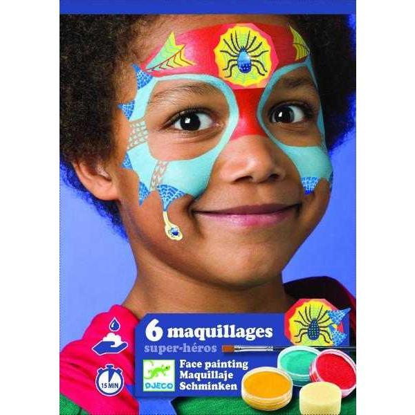 Set make-up, culori non alergice - super-eroi djeco