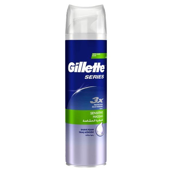 Gel de ras, gillette sensitive series, 240 ml