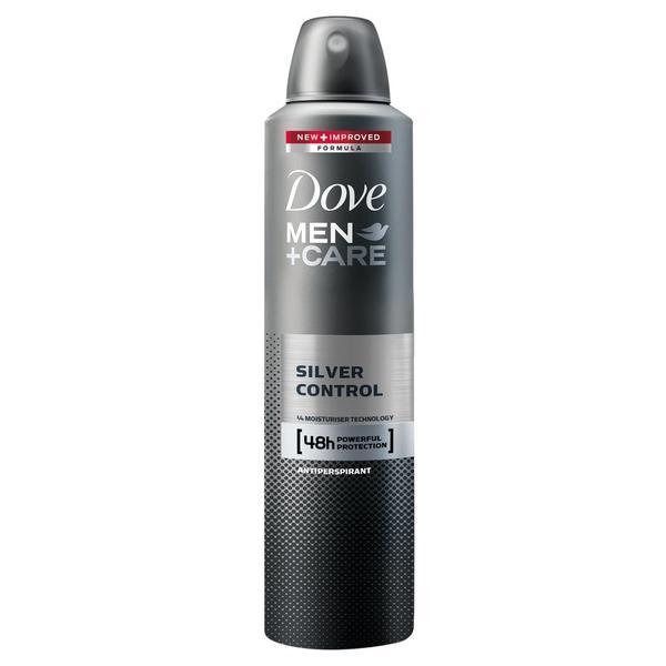 Deodorant antiperspirant spray, Dove, Men +Care, Silver Control, 150 ml