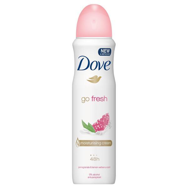 Deodorant antiperspirant spray, Dove, Go Fresh, cu rodie, 150 ml Dove