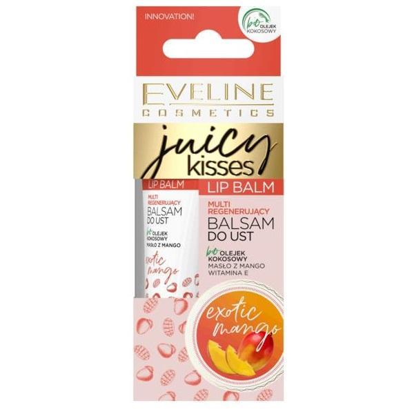 Balsam de buze, Eveline Cosmetics, Juicy Kisses, Exotic Mango, 12 ml Balsam imagine 2022