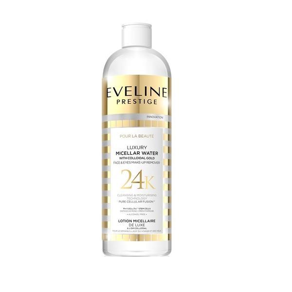 Apa micelara demachianta eveline cosmetics prestige luxury 24k, 500ml