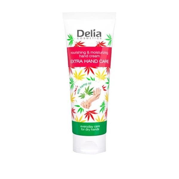 Crema de maini delia cosmetics cu ulei de canepa 75 ml