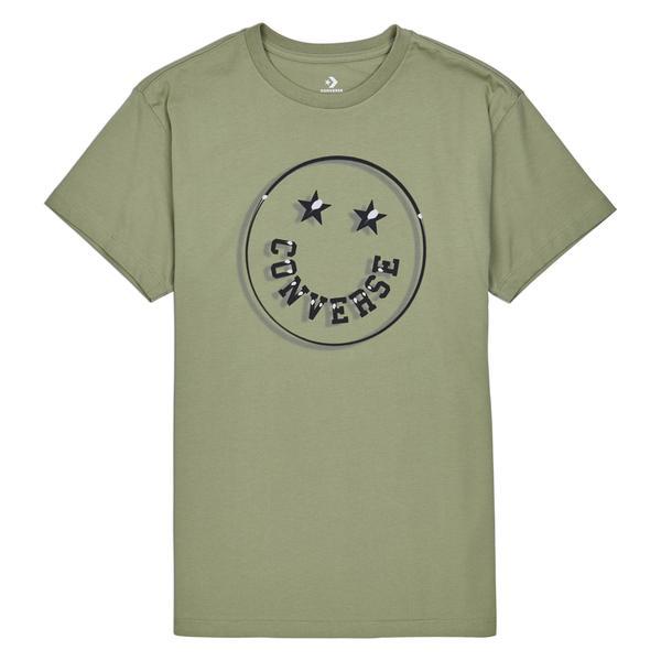 Tricou femei Converse Gambar Happy Camper 10018922-315, L, Verde