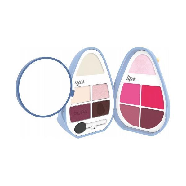 Paletă machiaj birds 2 (bleu) pentru ochi si buze pupa5.6g