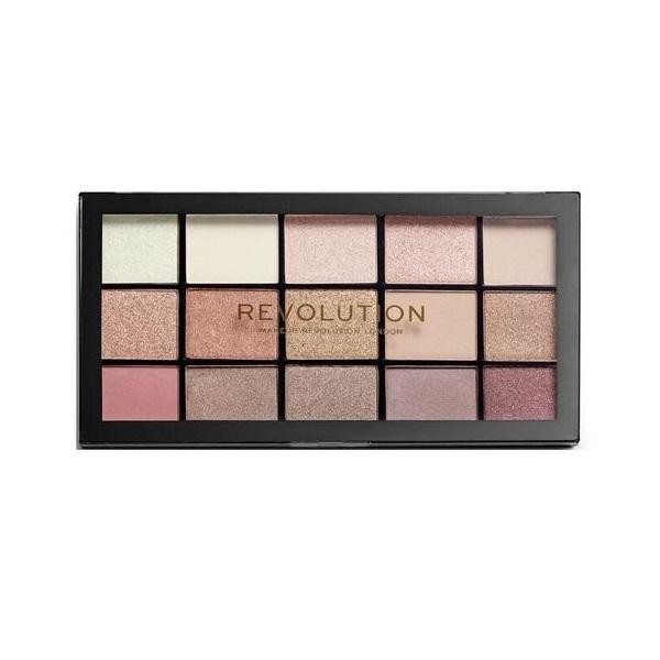 Paleta fard de pleoape, makeup revolution, reloaded, iconic 3.0, 15 nuante, 10g