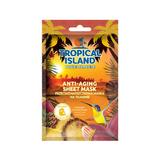 Masca de fata servetel, Marion, Tropical Island Hawaii Paradise, portocaliu, 1 bucata
