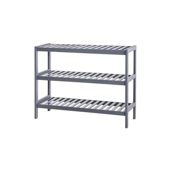 Suport pantofi cu 3 etajere bambus gri 70x26x55 cm - caerus capital