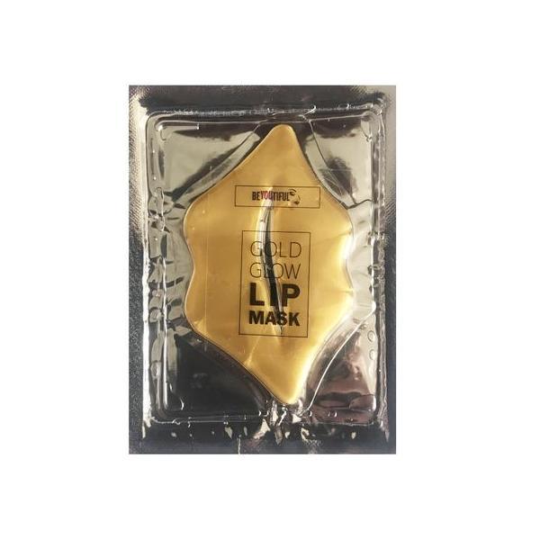 Masca hydrogel gold pentru buze, hidratare, efect marire a buzelor,antirid set 5 buc - beyoutiful