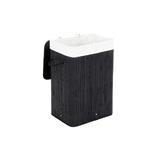 Cos rufe Pliabil 72 L Bambus Negru 40x60x30 cm - Caerus Capital