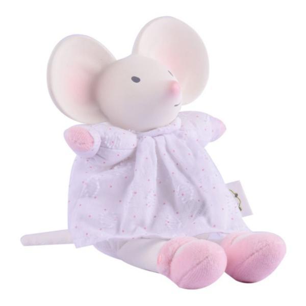 Papusa meiya cu rochie alba 22 cm