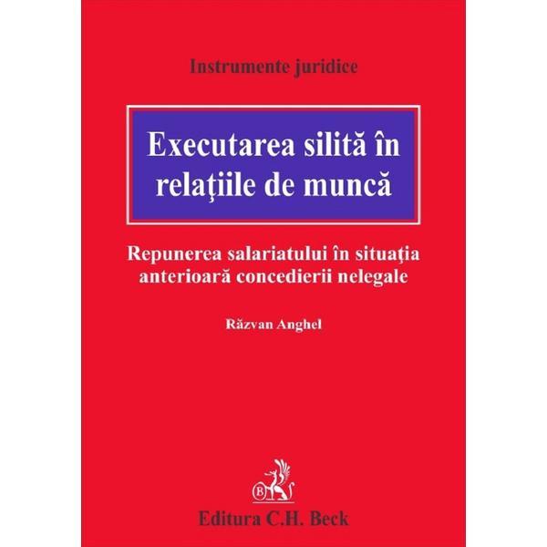 Executarea silita in relatiile de munca. Repunerea salariatului in situatia anterioara concedierii nelegale - Razvan Anghel, editura C.h. Beck