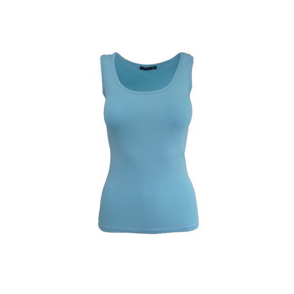 Maiou dama, univers fashion, albastru deschis uni, l