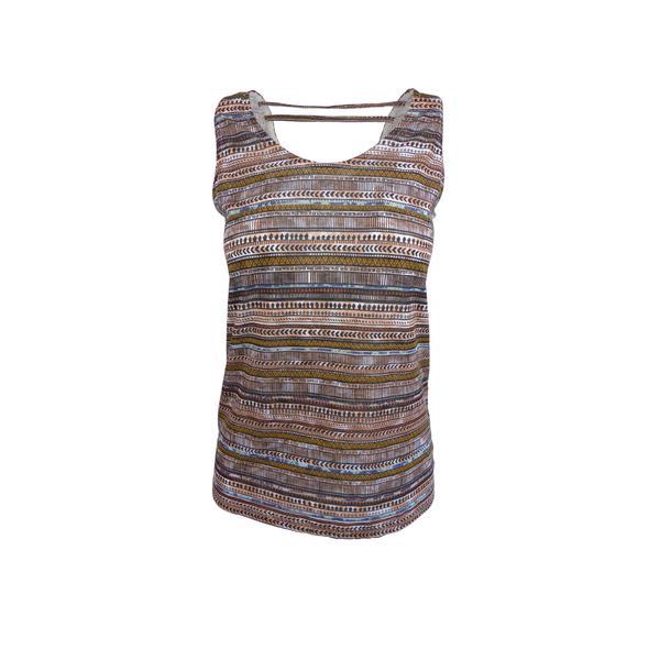 Maiou dama cu imprimeu etnic multicolor, s