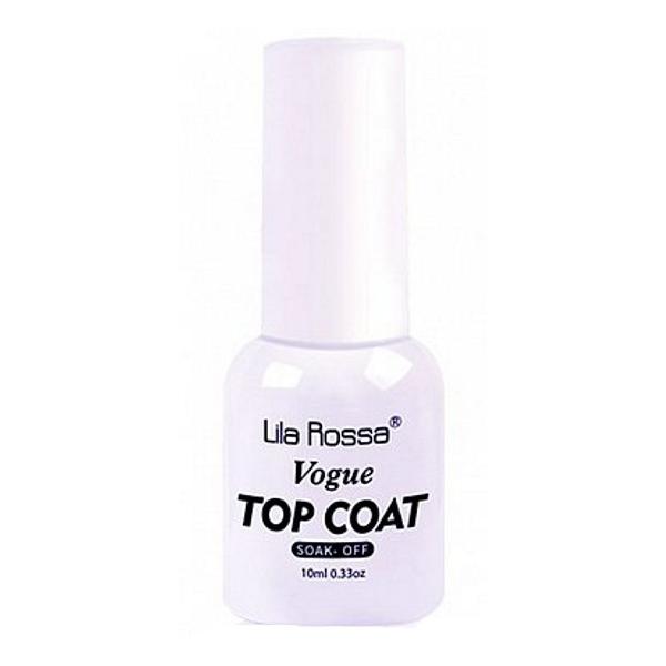 Top Coat Soak Off Vogue Lila Rossa, 10ml poza