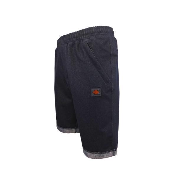 Bermude barbat, albastru stil denim cu 2 buzunare laterale cu fermoare si 1 buzunar pe spate, 2xl