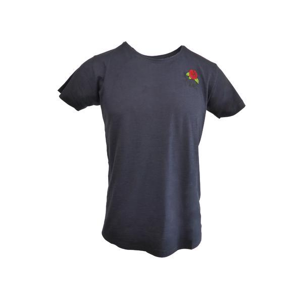 Tricou Scarface barbat, albastru cu trandafir pe piept si pe spate, M